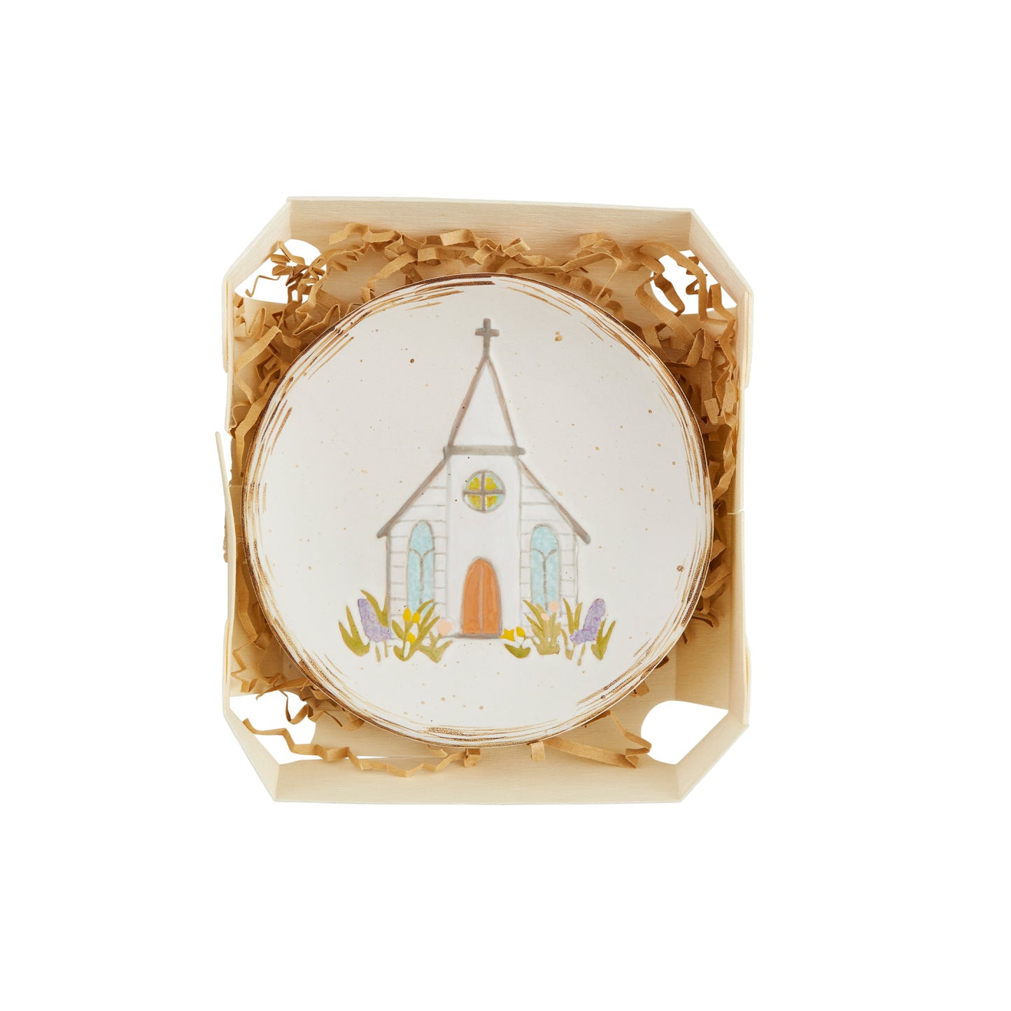 Boxed Trinket Dish - Church