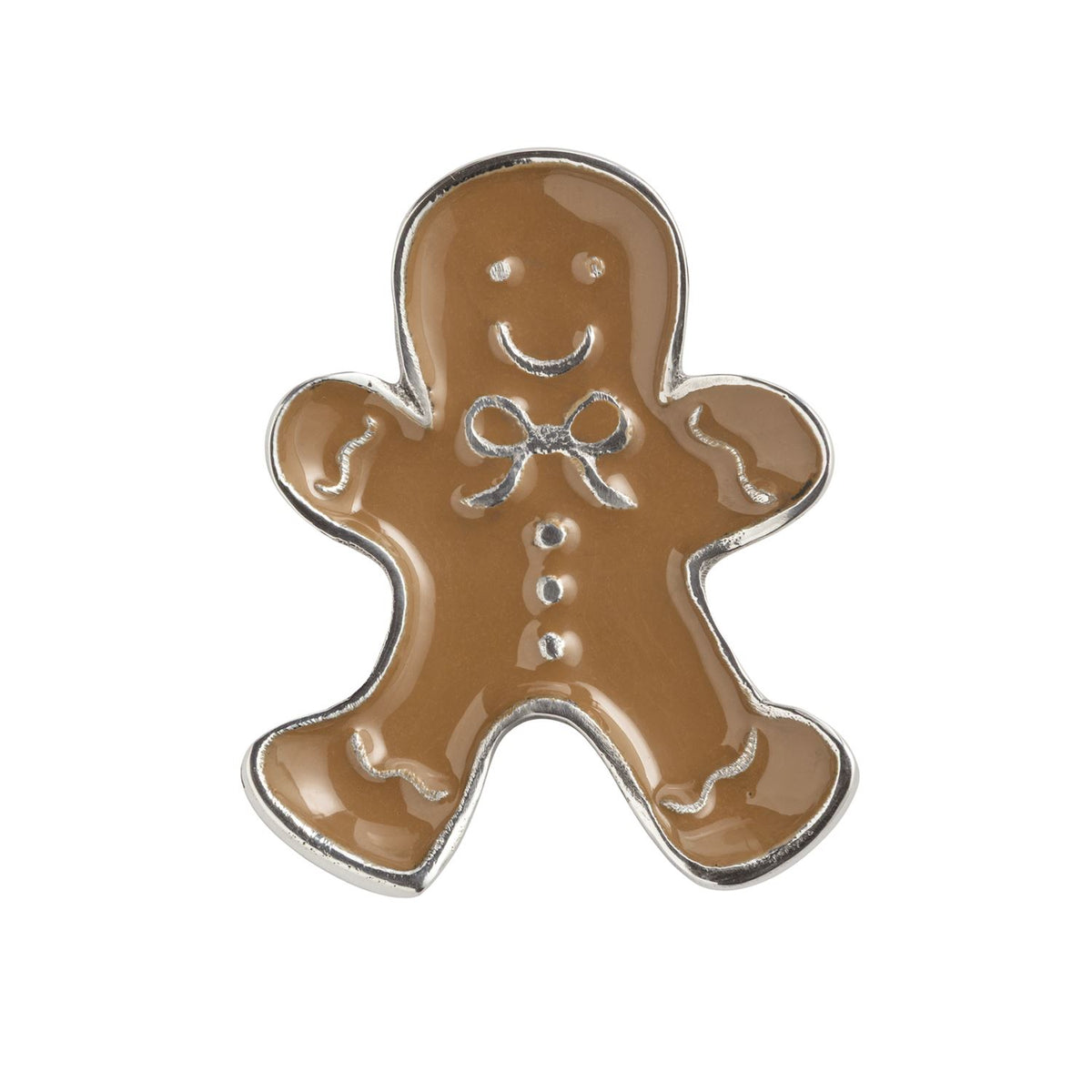 Gingerbread Enamel Trinket Dish