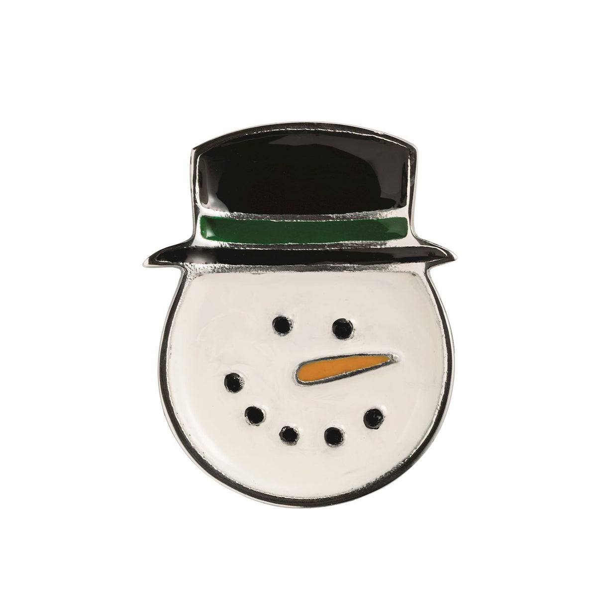 Snowman Enamel Trinket Dish