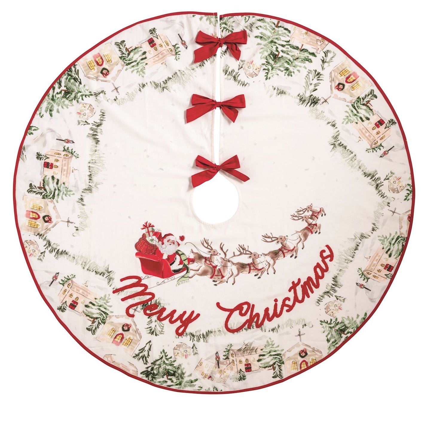Santa Scene Tree Skirt