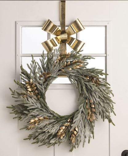 Gold Bow Wreath Hanger