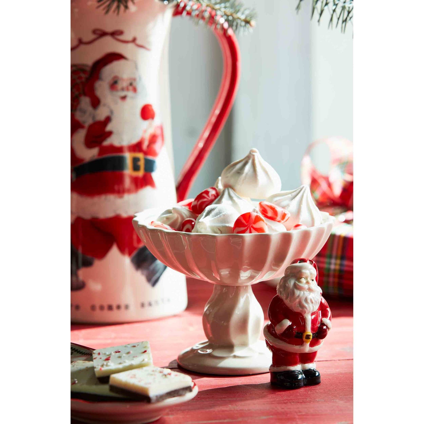 Vintage Christmas Candy Dish - Santa