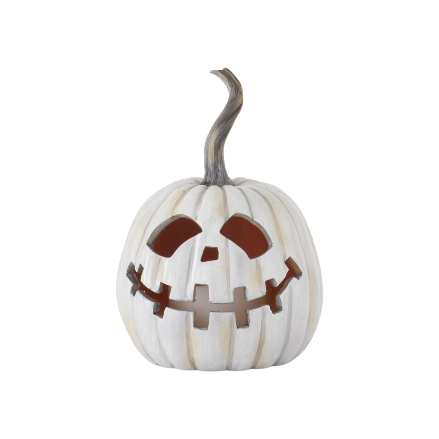 Gray LED Flicker Flame Jack-O-Lanterns