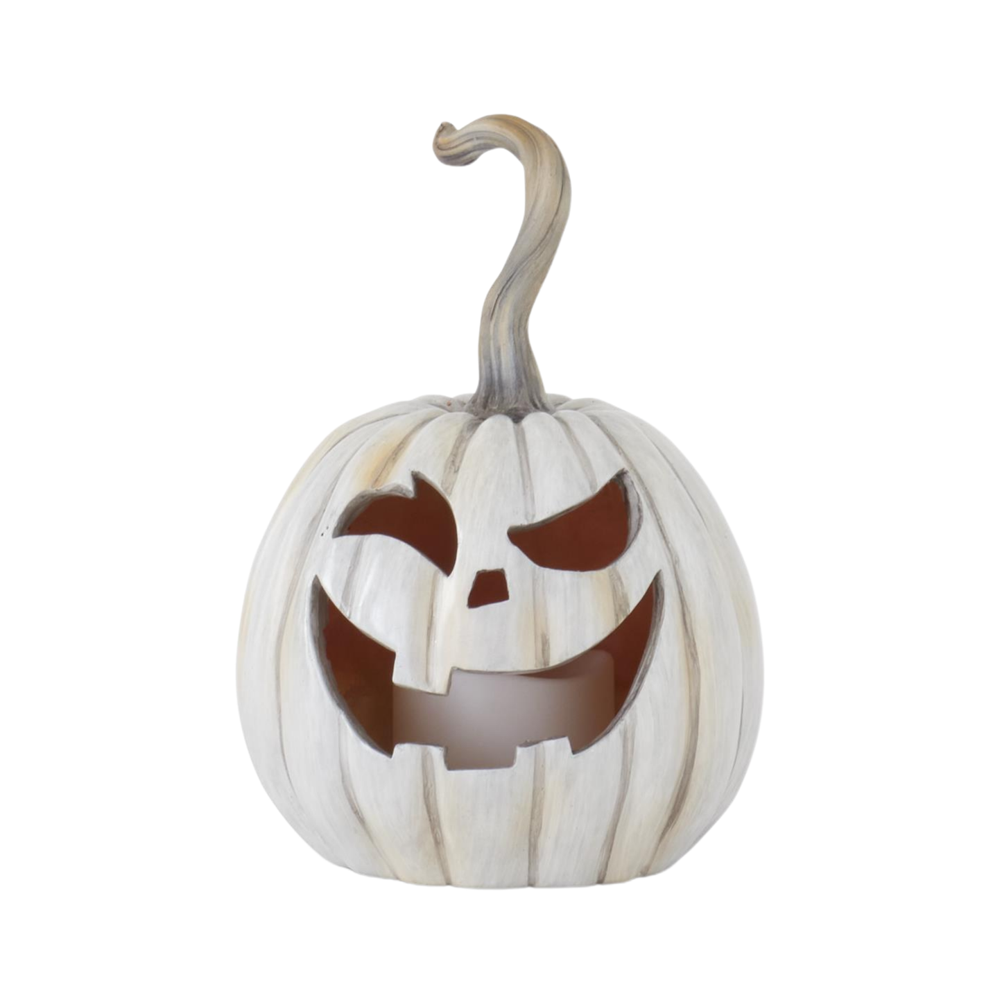 Gray LED Flicker Flame Jack-O-Lanterns