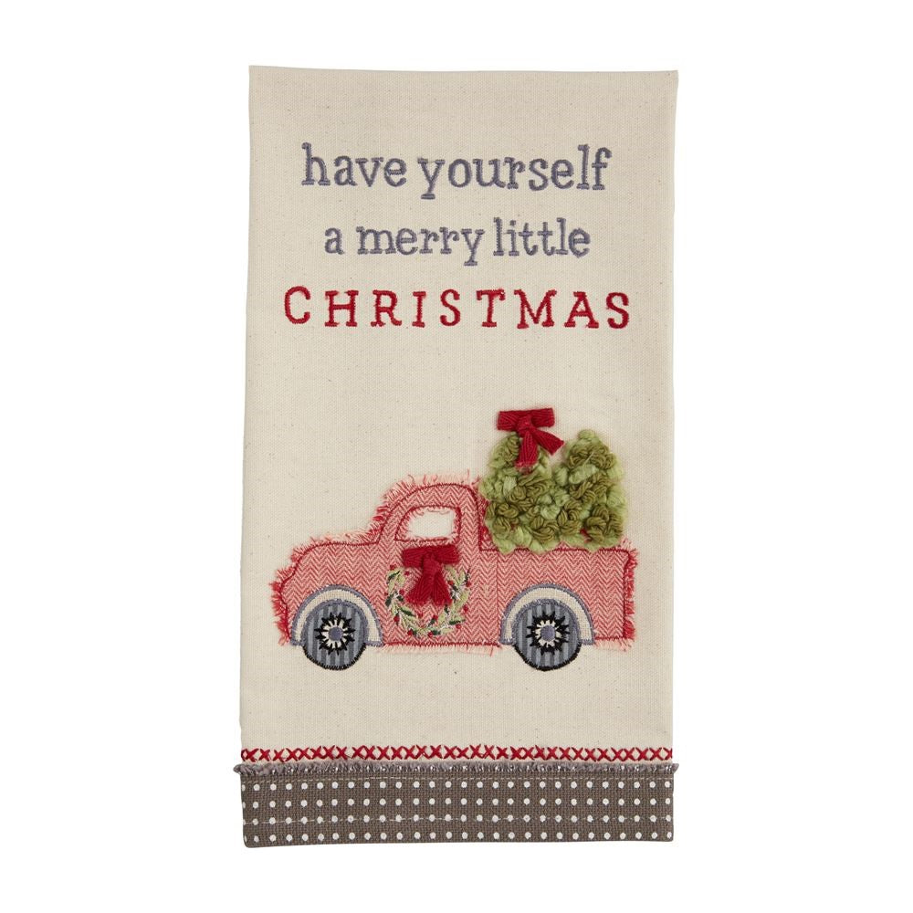 Farm Christmas Towel - Truck