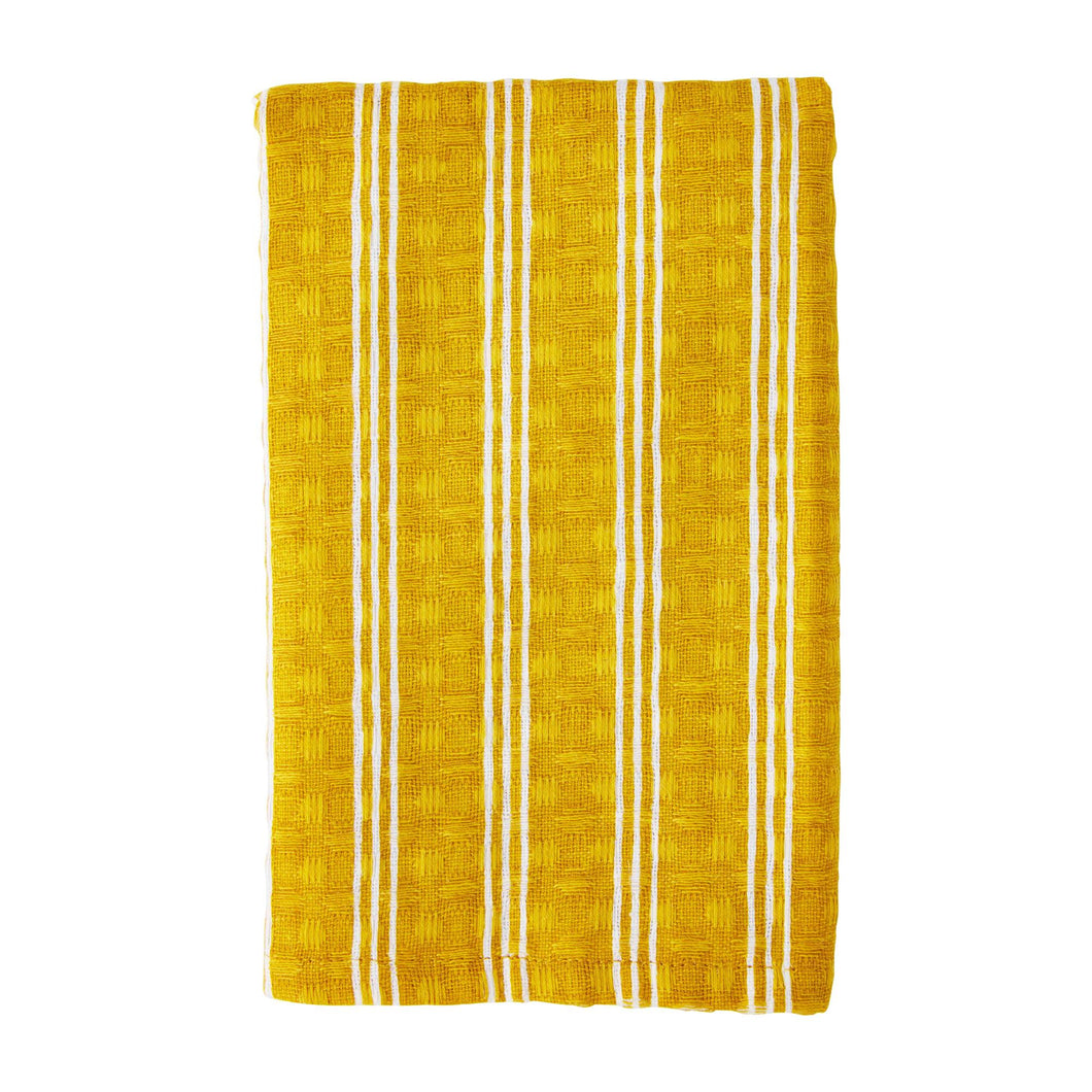 Waffle Weave Dish Towel - Yellow