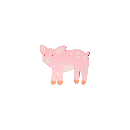 Farm Animal Chip Clip - Pig