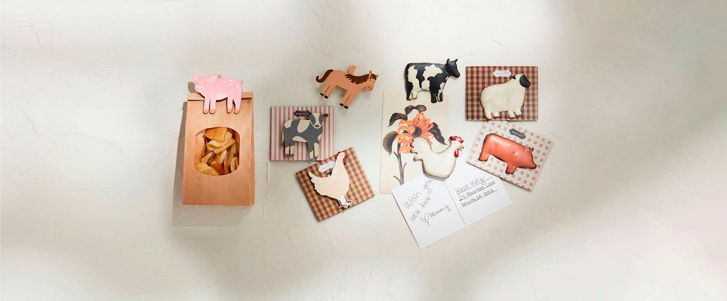 Farm Animal Chip Clip - Pig