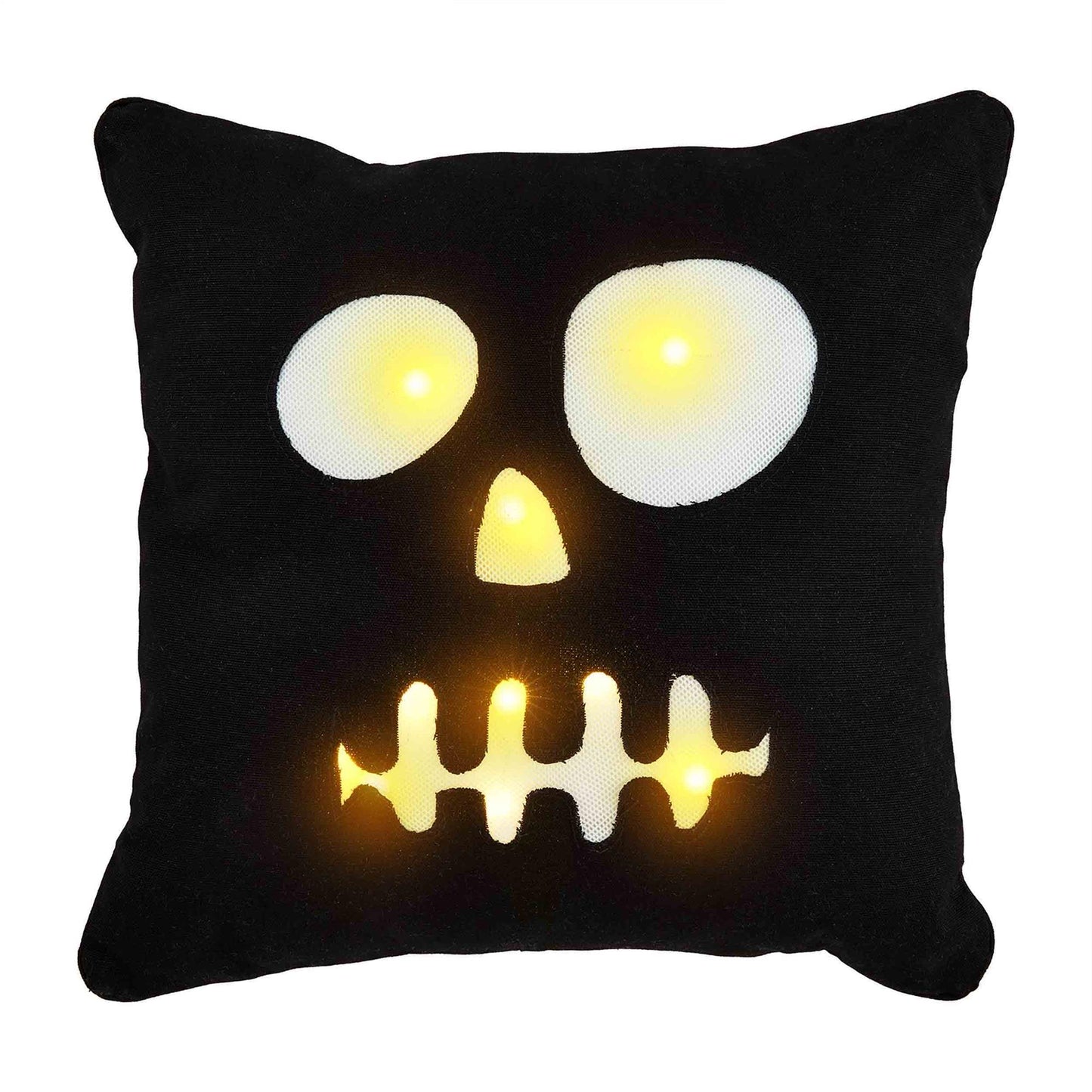 Skull Light-Up Throw Pillow