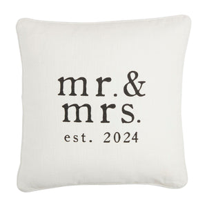 Mr. & Mrs. 2024 Square Pillow
