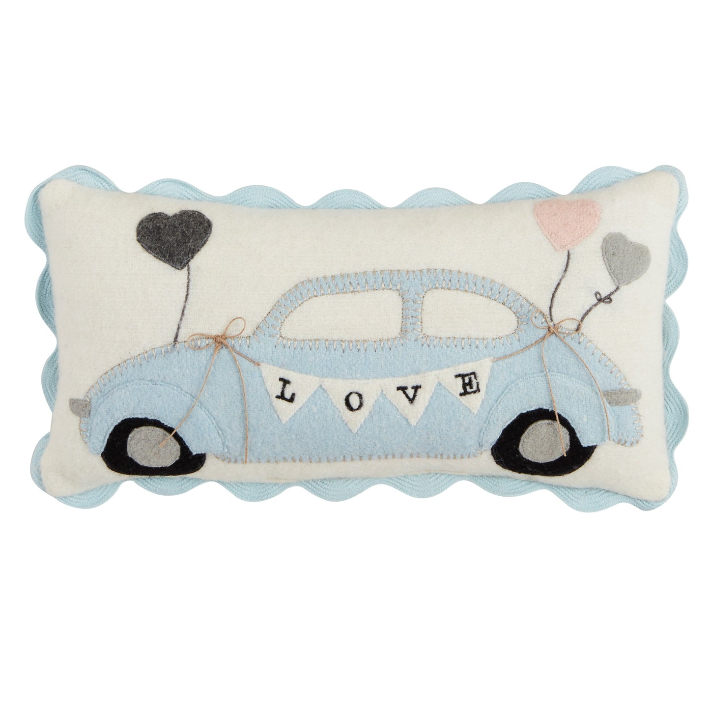 Mini Felt Pillow - Wedding Car