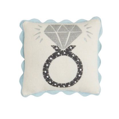 Mini Felt Pillow - Wedding Ring