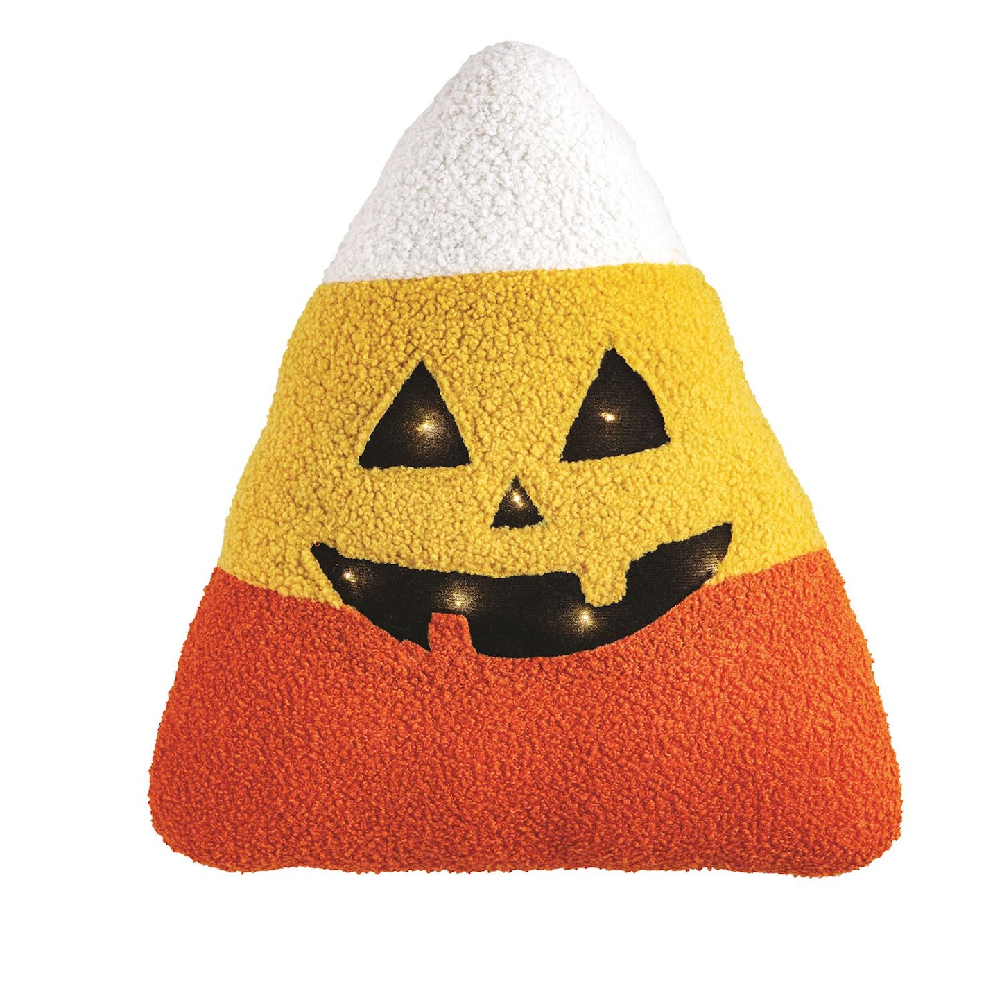 LED Halloween Pillow - Candy Corn