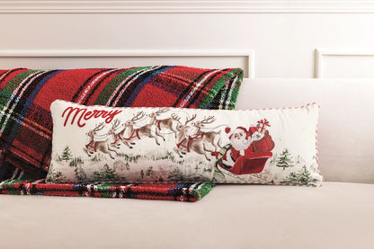 Santa Scene Christmas Pillow