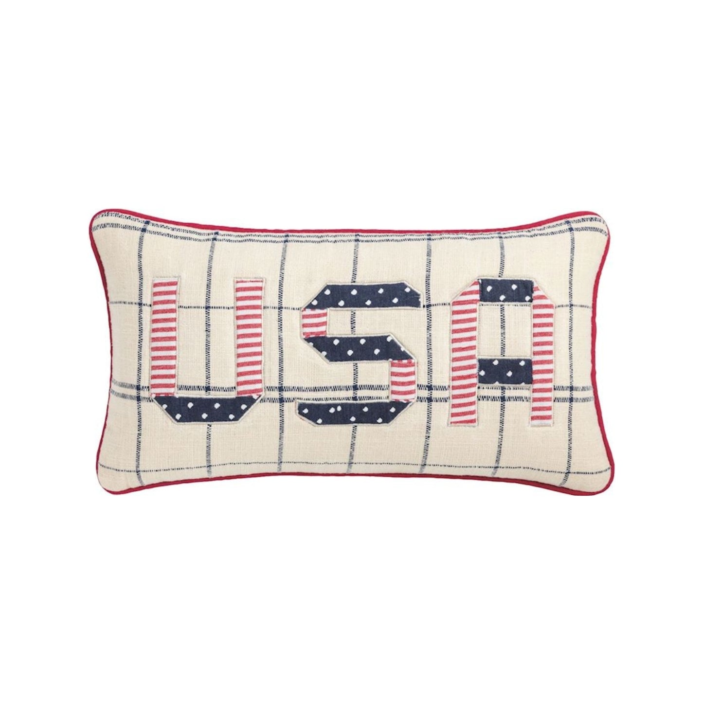 Americana Quilted Pillow - USA