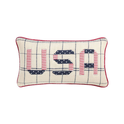 Americana Quilted Pillow - USA