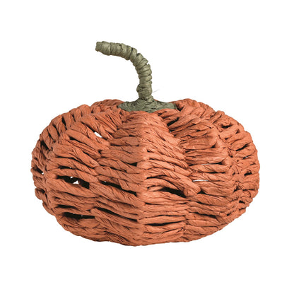 Dark Orange Woven Pumpkin