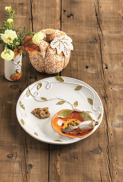Pumpkin Vine Chip & Dip Server Set