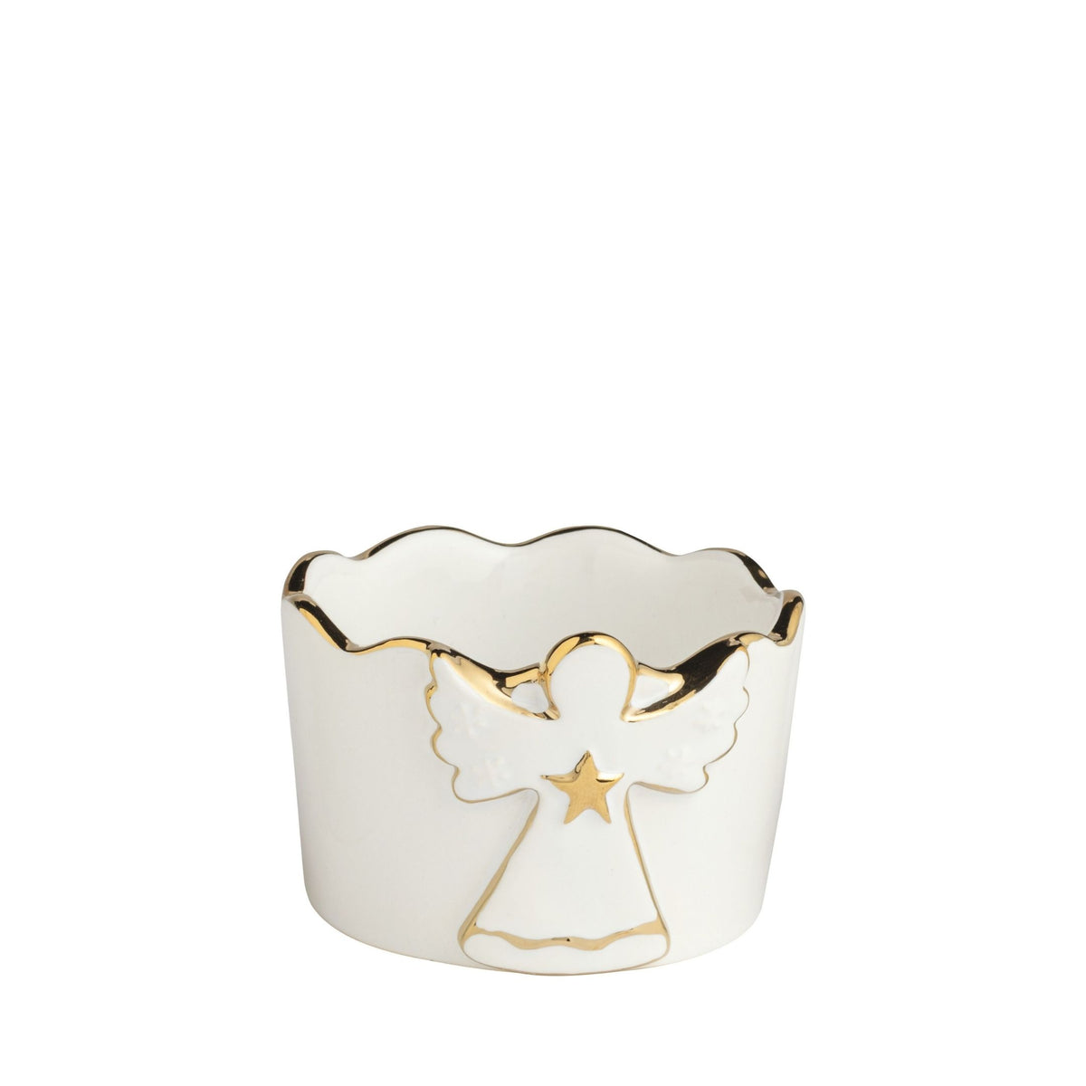 Gold Edge Tidbit Dish - Angel