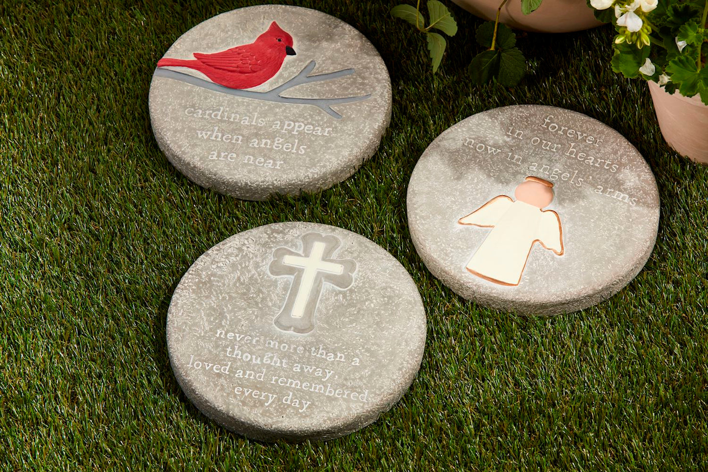 Remembrance Stepping Stone - Cross