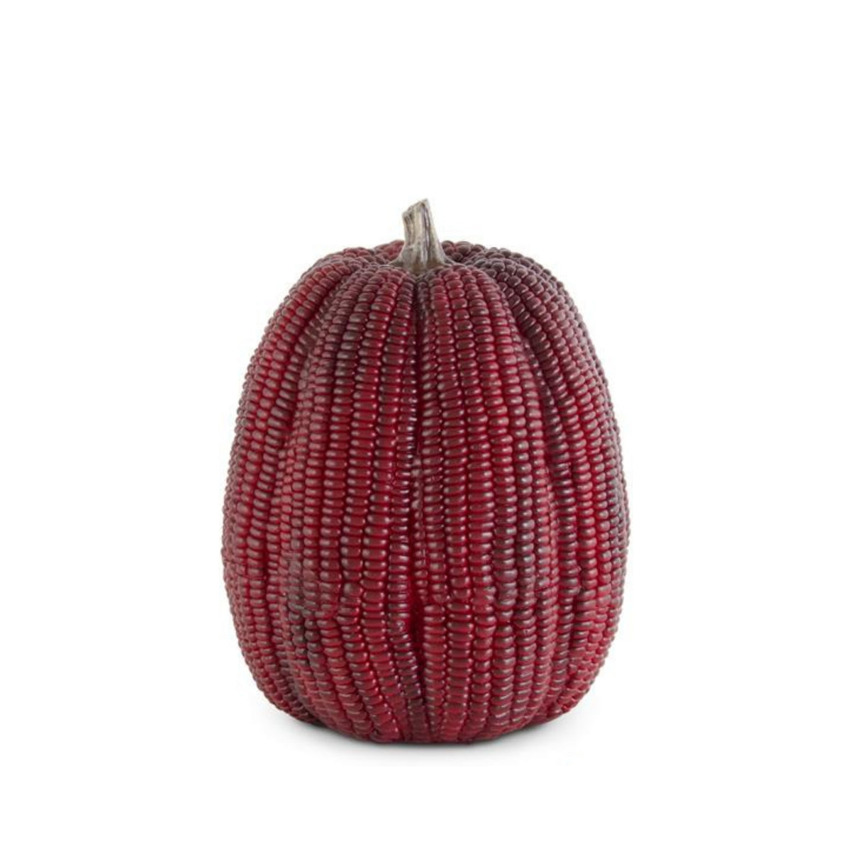 Burgundy Resin Indian Corn Pumpkins