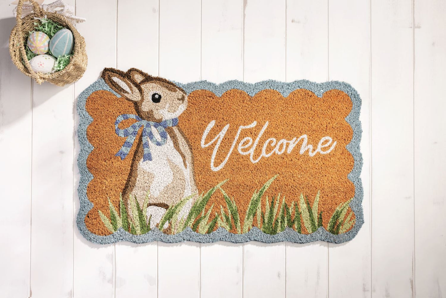 Easter Scalloped Doormat