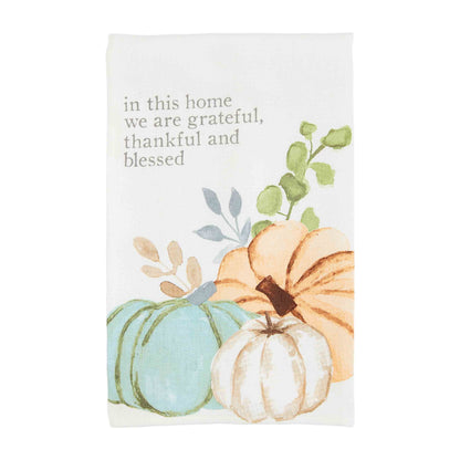 Watercolor Hand Towel - Grateful Thankful