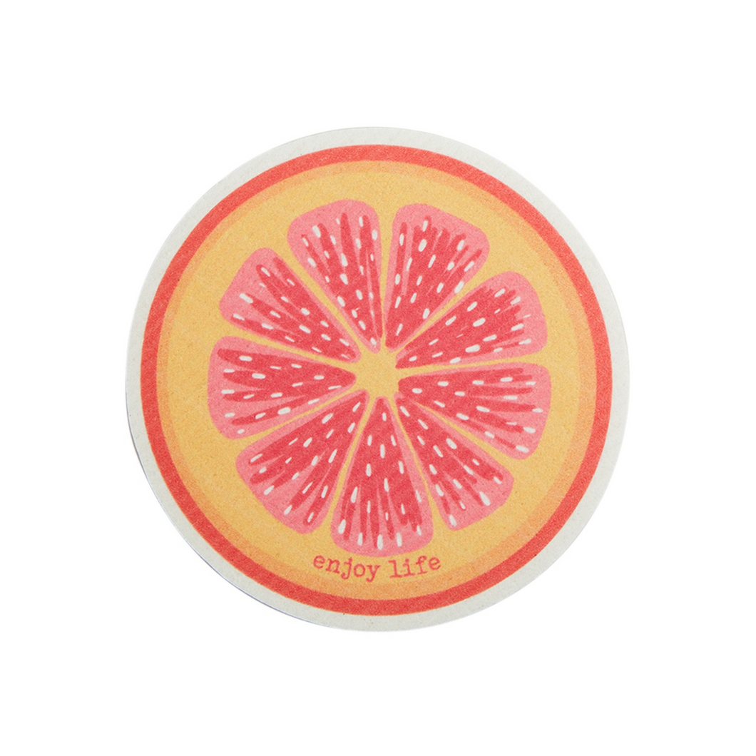 Sponge-Like Dishcloth - Grapefruit