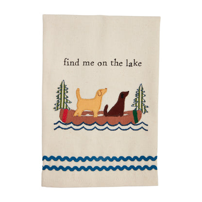 Lake Applique Towel - Find Me
