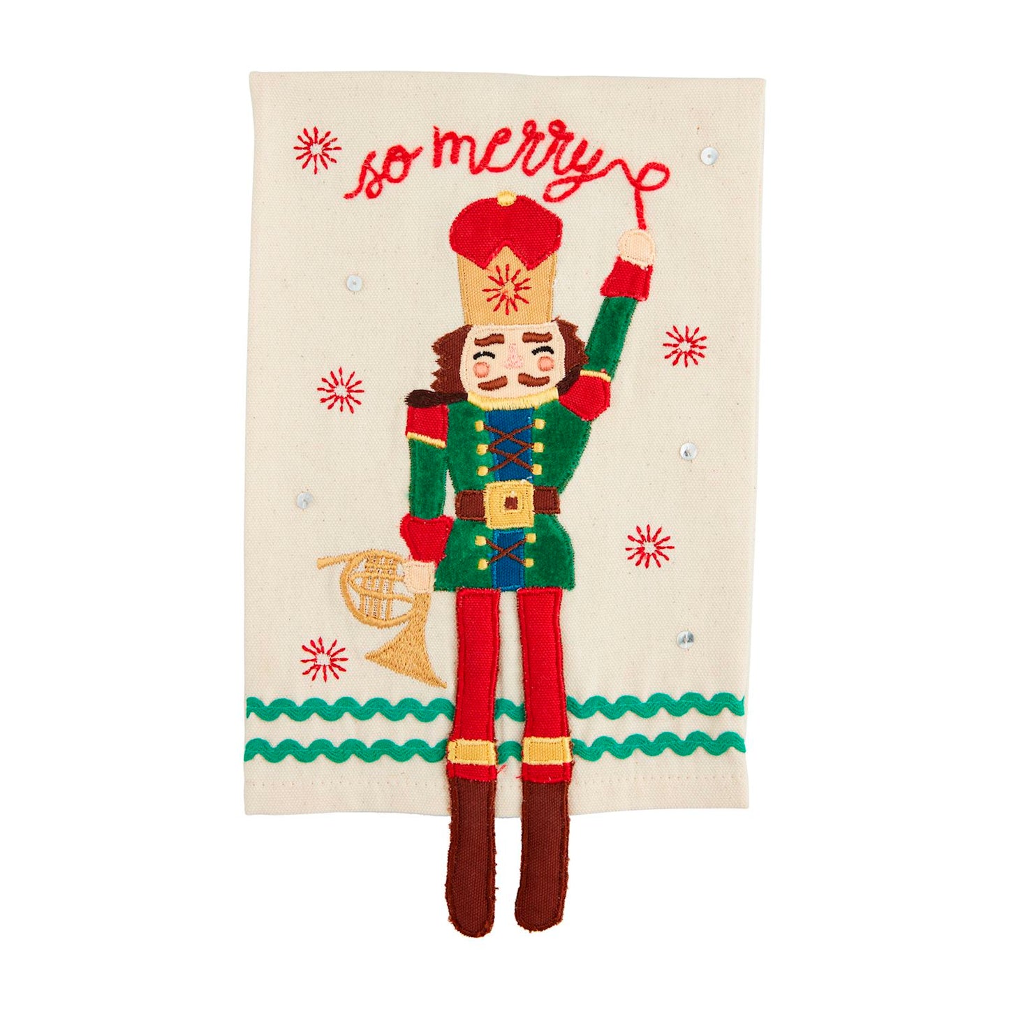 Nutcracker Dangle Leg Towel - So Merry