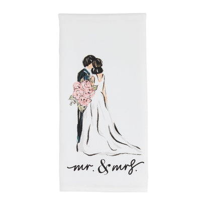 Wedding Tea Towel - Mr. & Mrs