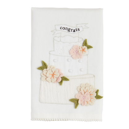 Wedding Cake Beaded Towel