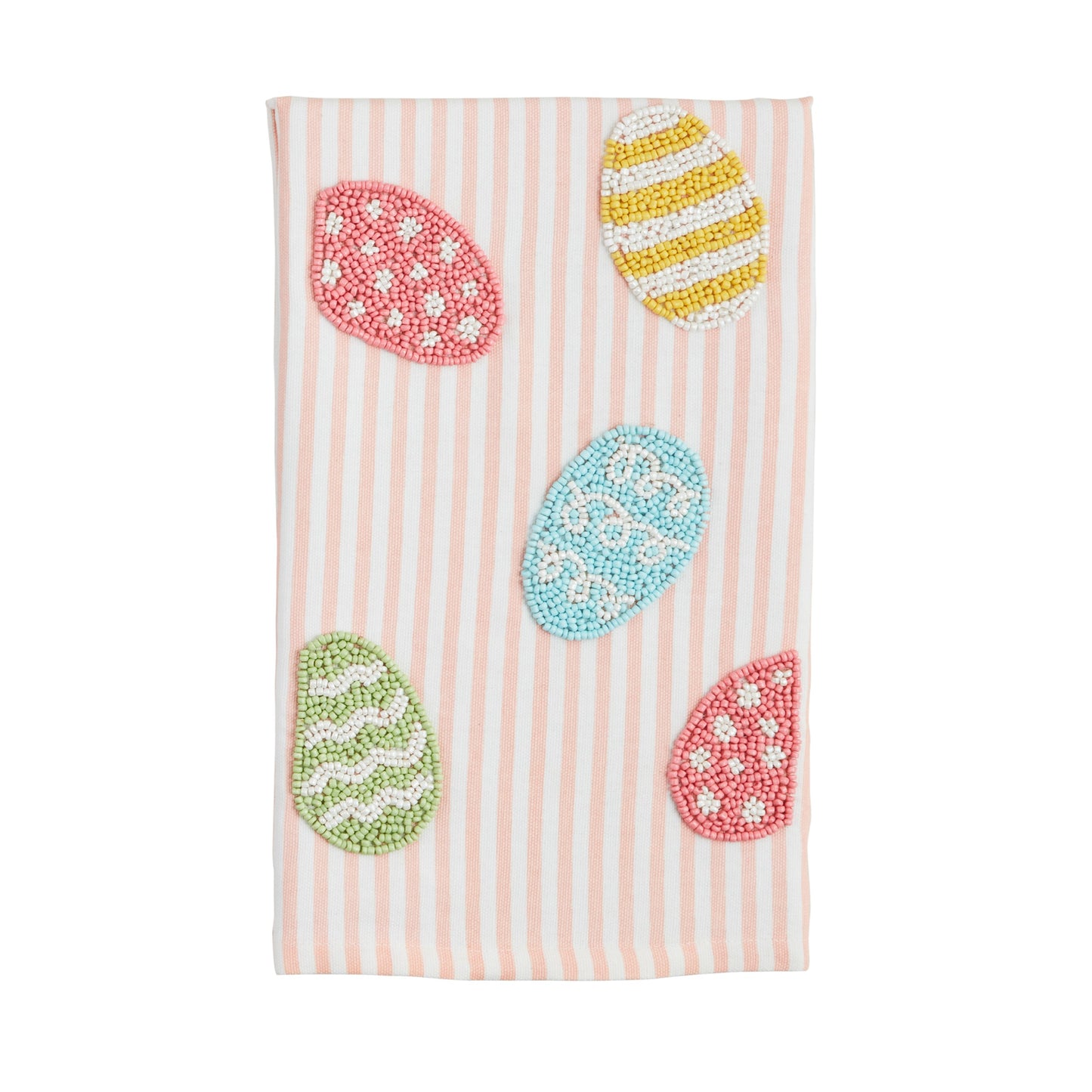 Beaded Easter Towel - Easter Egg