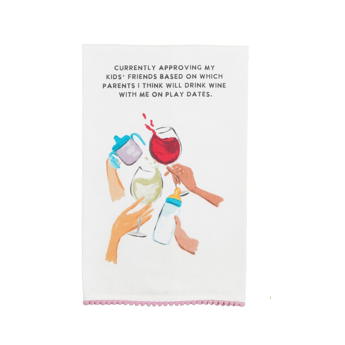Funny Mom Towel - Wine