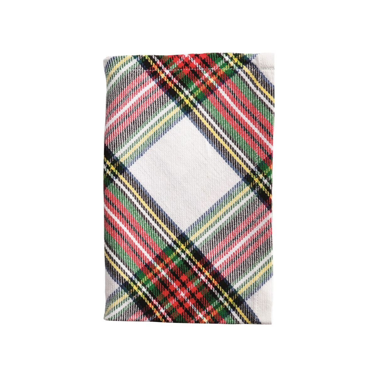 Classic Christmas Towel - White Tartan