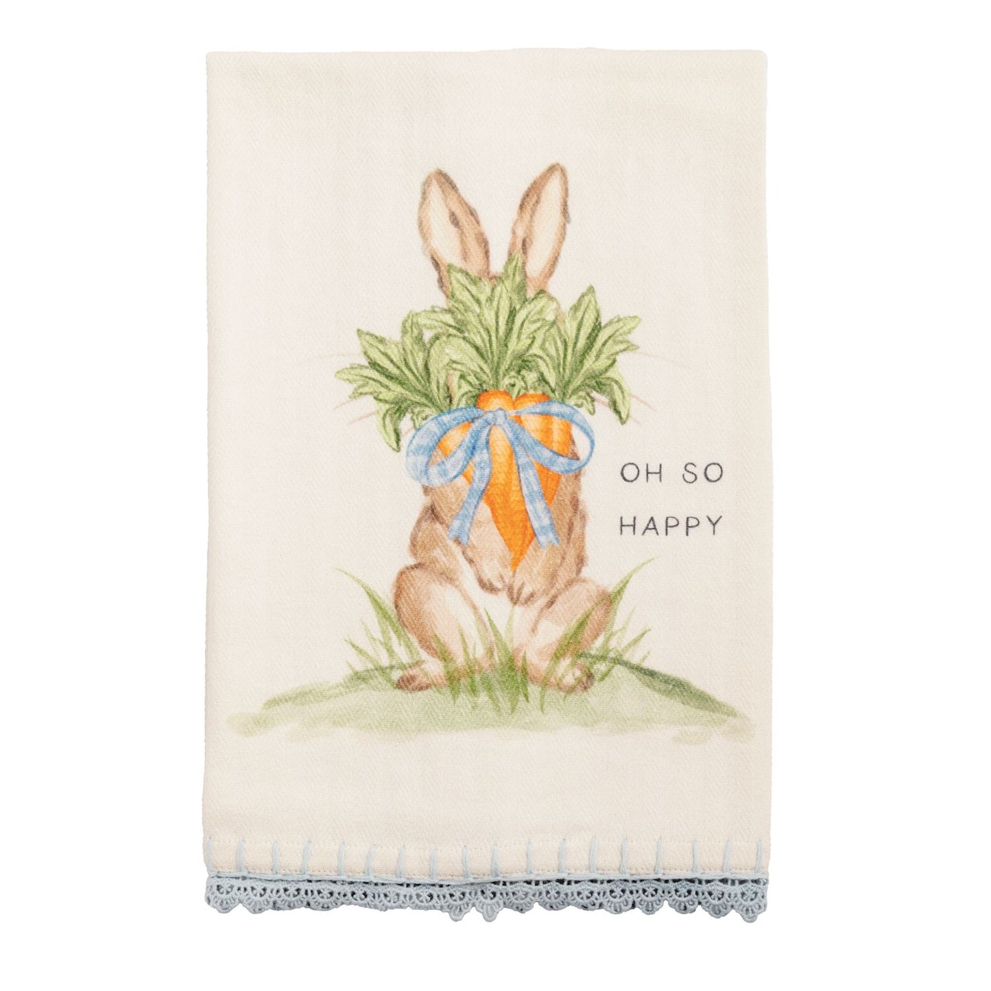 Oh So Happy Bunny Printed Towel