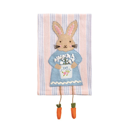 Stripe Bunny Dangle Leg Towel