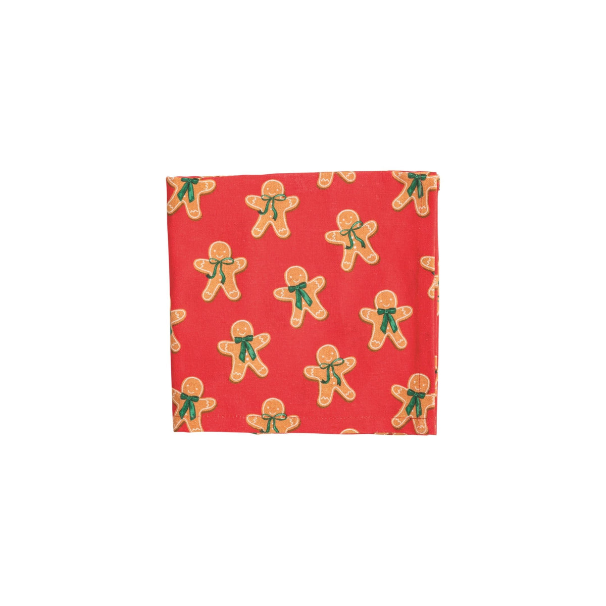 Patterned Christmas Towel - Gingerbread