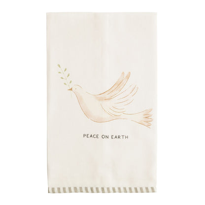 Dove Stripe Hem Towel