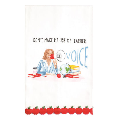 Teacher Voice Teacher Trim Towel