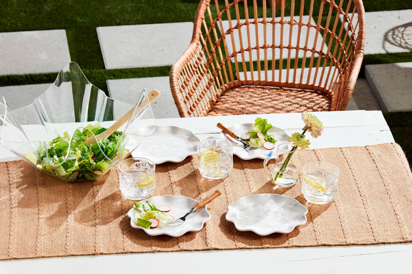 Ruffled Melamine Plate