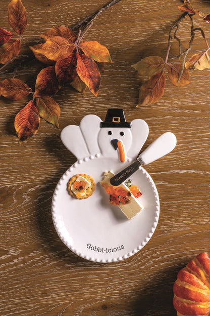 Turkey Plate & Spreader Set