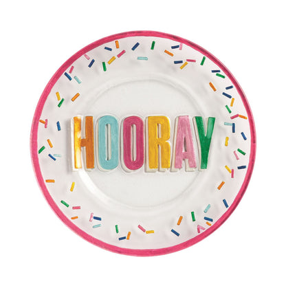 Glass Birthday Cake Plate