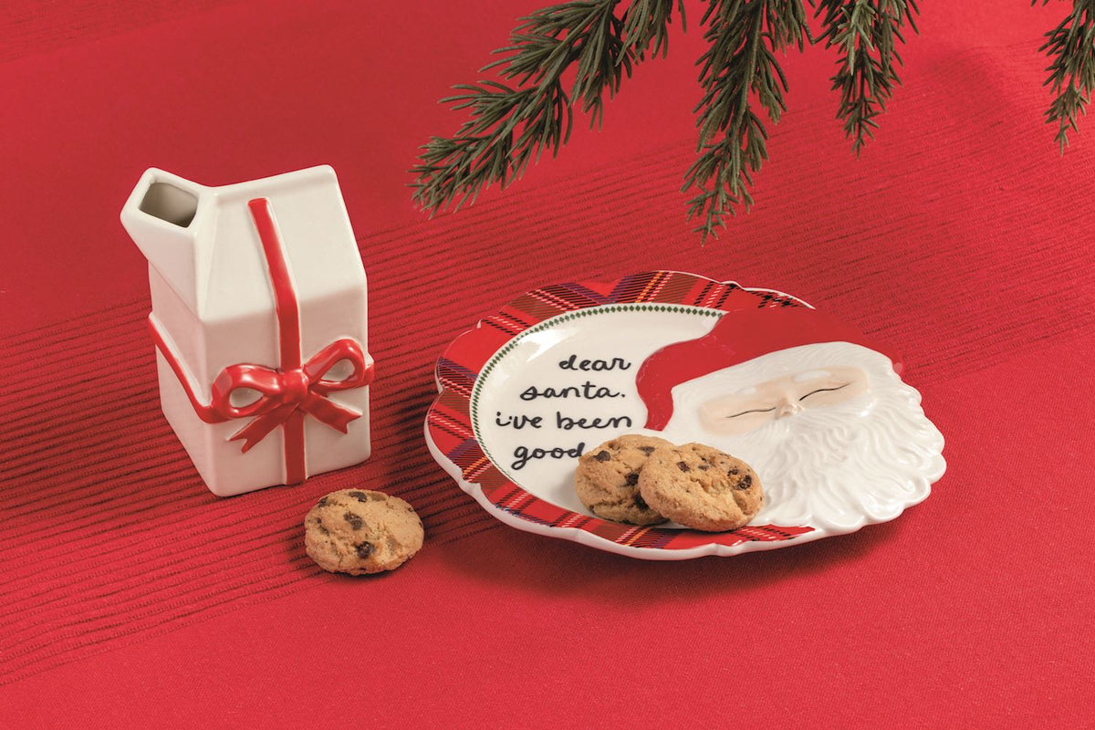 Dear Santa Cookie Plate & Milk Set