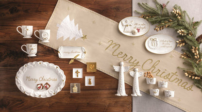 Weary World Rejoices Gold Edge Sentiment Plate