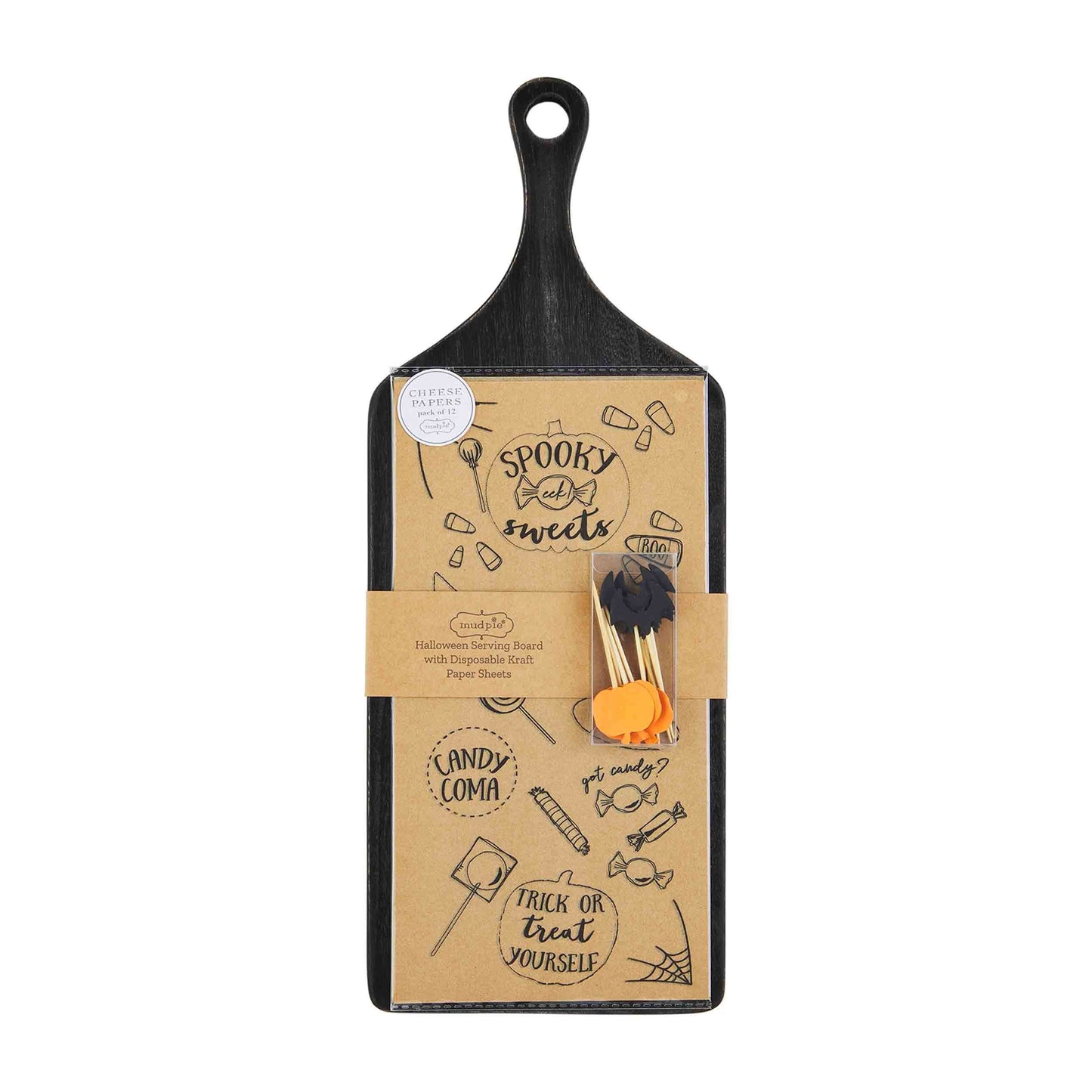 Halloween Cheese Board & Wax Paper Set