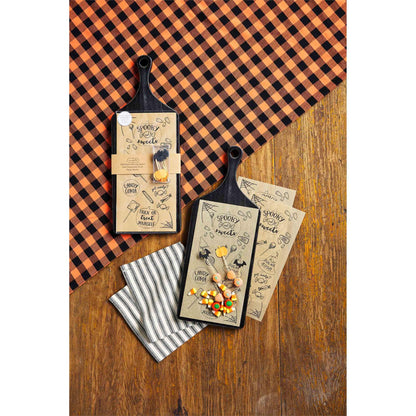Halloween Cheese Board & Wax Paper Set