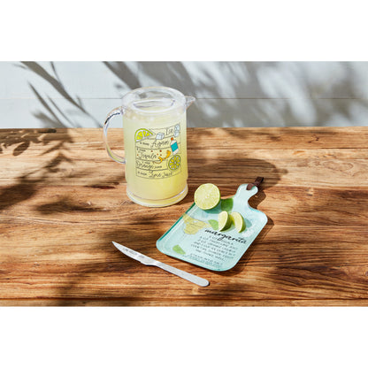 Glass Margarita Cutting Board Set