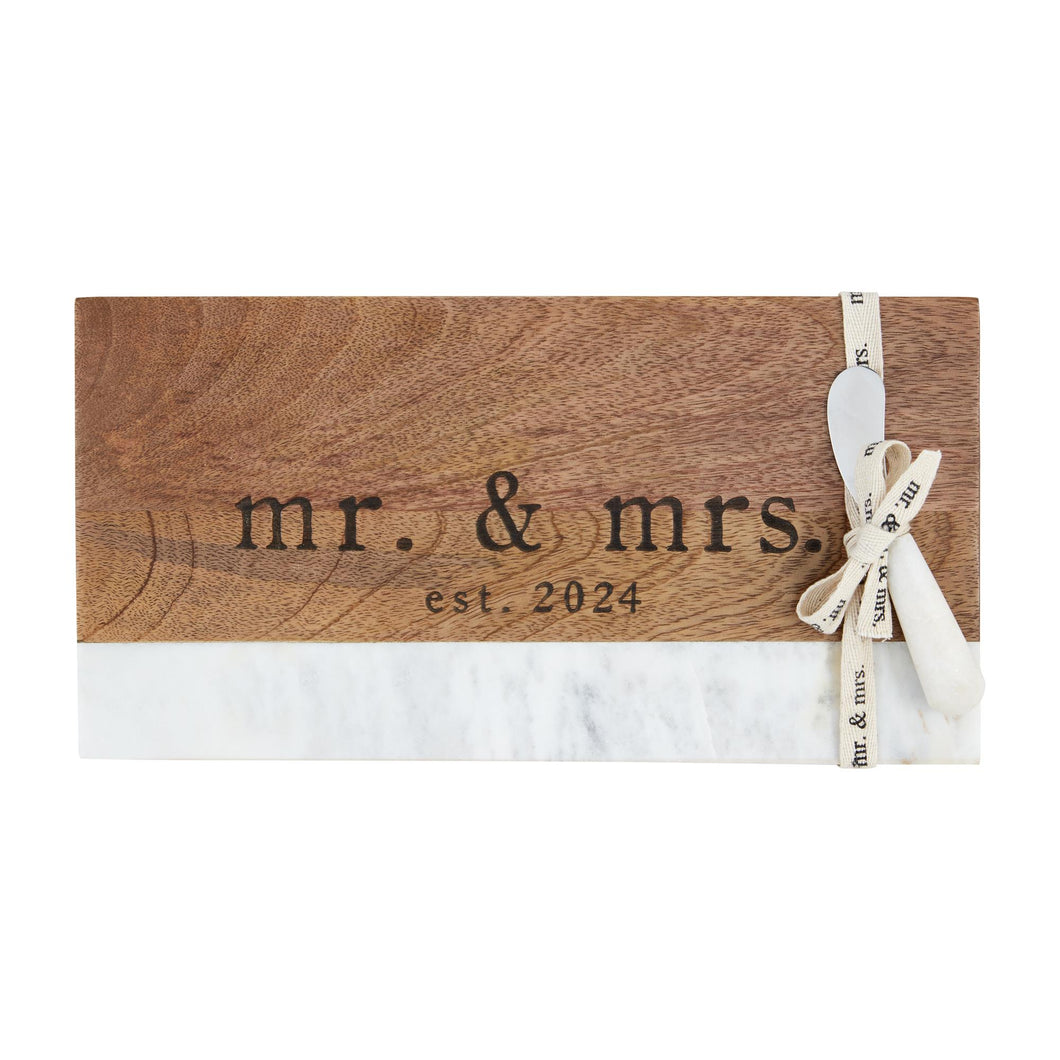 Mr. And Mrs. Est. 2024 Board Set