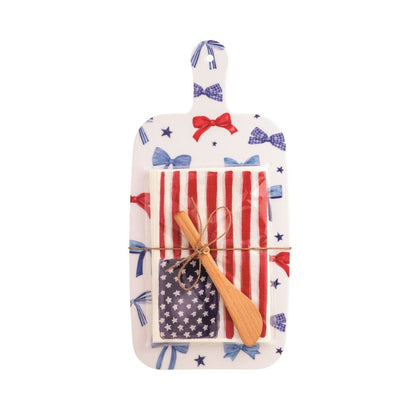 Americana Melamine Board -  Flag Napkins